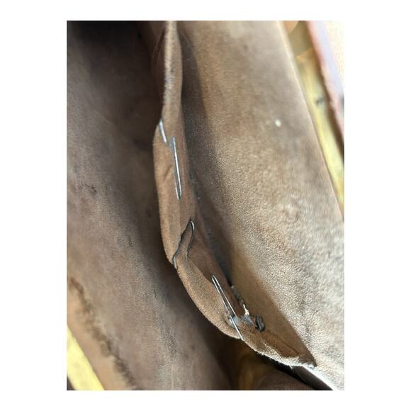 Antique Brown Hornback Alligator Crocodile With Feet Paws Purse Clutch 1940’s - Picture 10 of 16